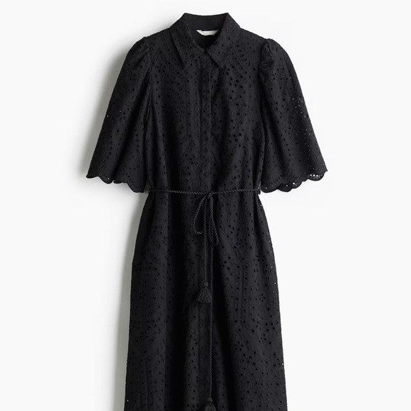 H&M Dresses & Skirts - H&M Black Eyelet Maxi Dress